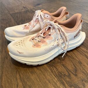 Hoka One One Women's Blush and White- Kawana